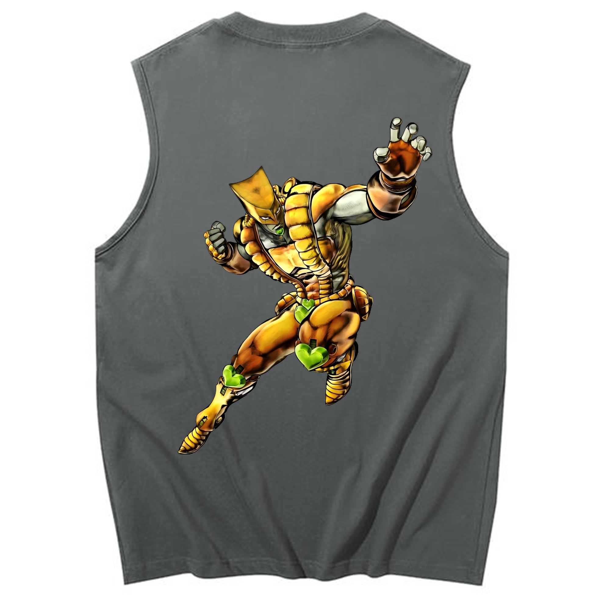 （画像用） ジョジョの奇妙な冒険 ディオ?ブランドー JoJo's Bizarre Adventure Dio Brando コットン100％タンクトップ（背面プリント）